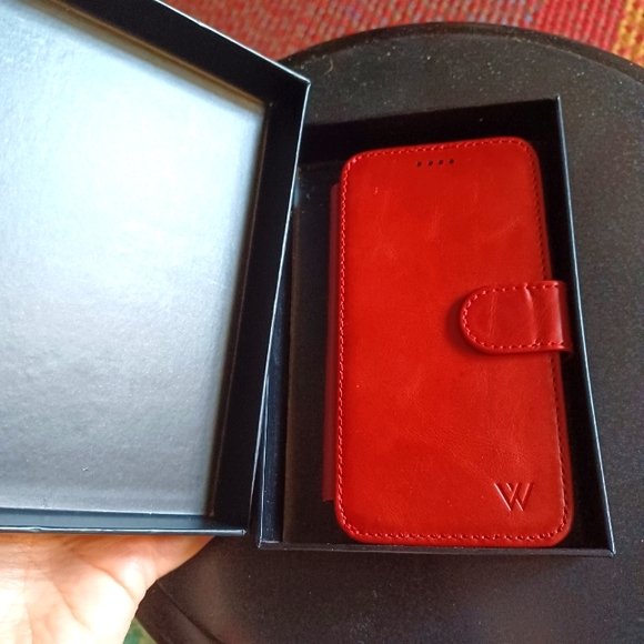 Wilkin iPhone X XS Leather Cowhide Leather Case NWT - Picture 3 of 8